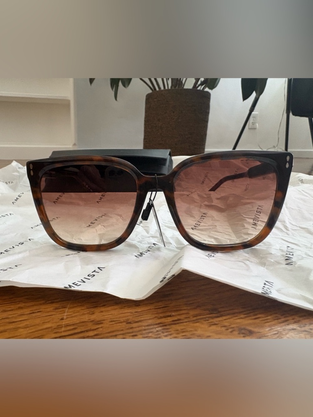 Isabel Marant Tortoiseshell Sunglasses with Brown Gradient Lenses
